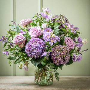 Un ramo en tonos malva